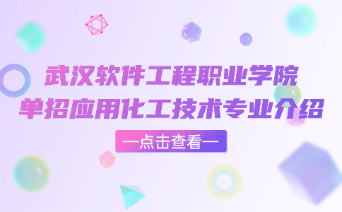武漢軟件工程職業(yè)學(xué)院?jiǎn)握袘?yīng)用化工技術(shù)專業(yè)介紹